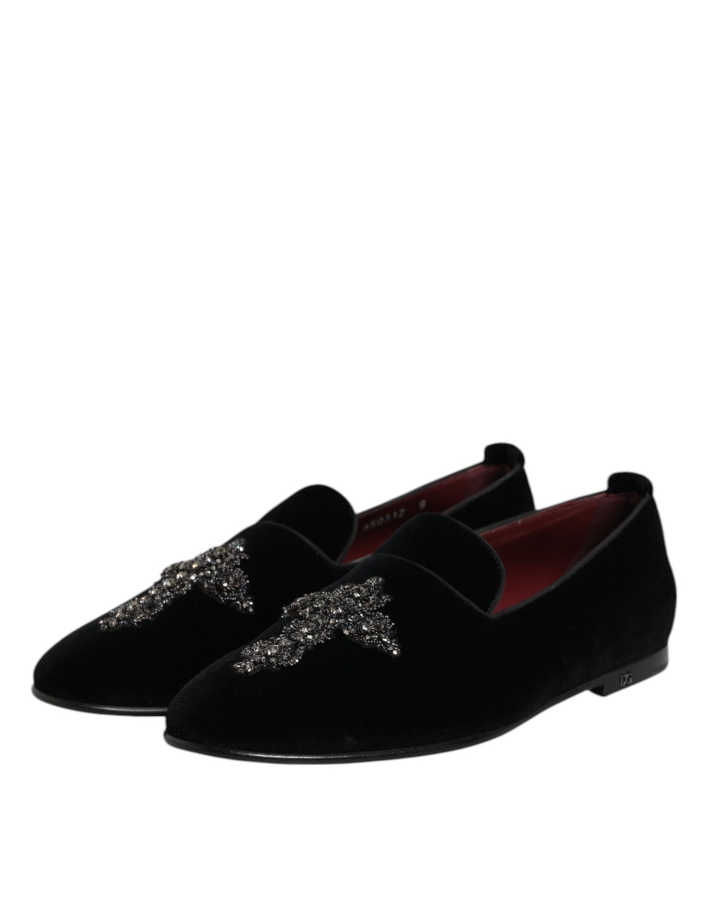 Black Suede Cross Slip On Loafers Dress Shoes