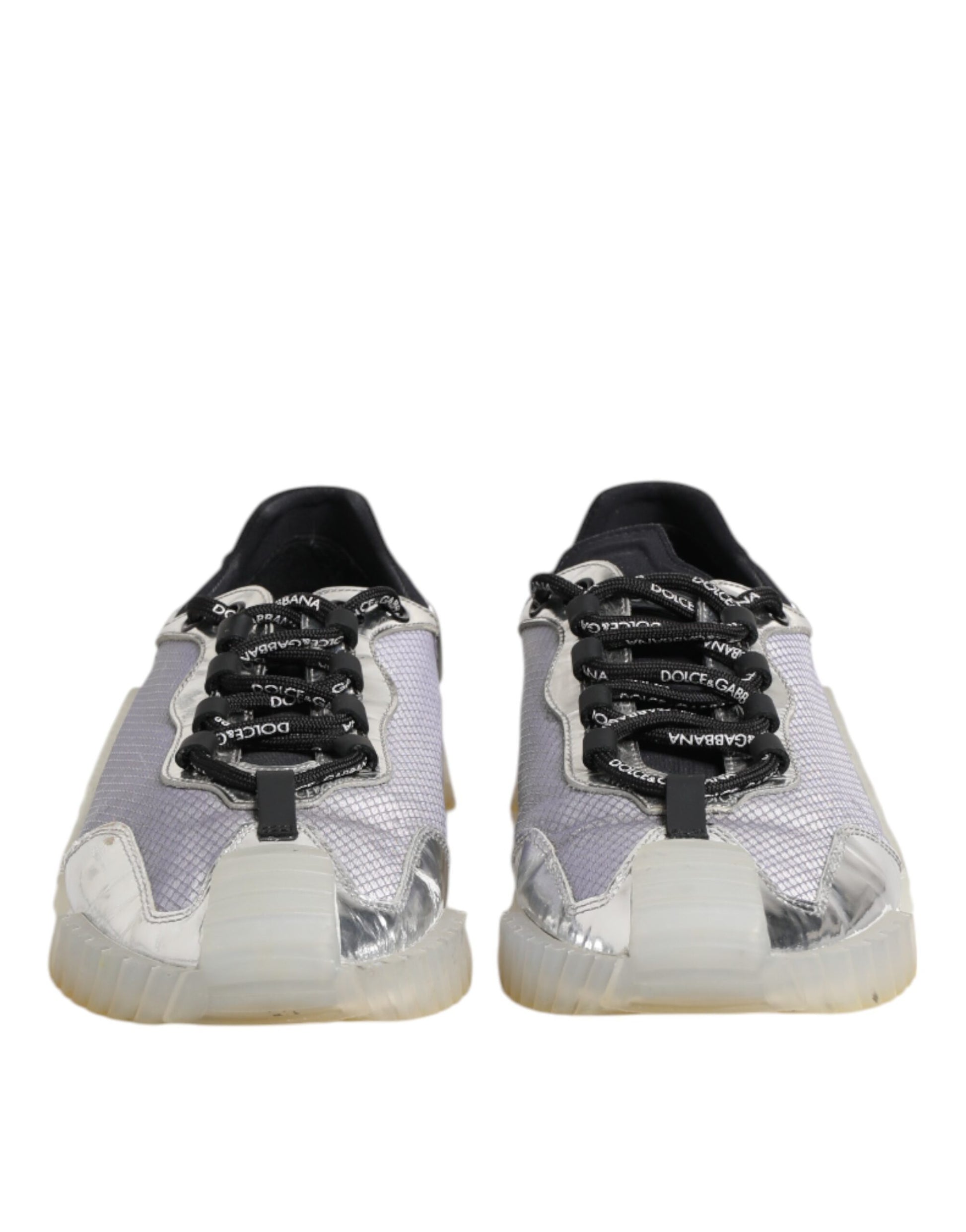 Black Silver NS1 Men Low Top Sneakers Shoes