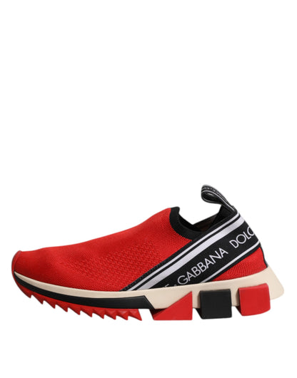 Red Sorrento Slip On Low Top Sneakers Shoes