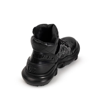 Black Leather Oxfords And Derbies