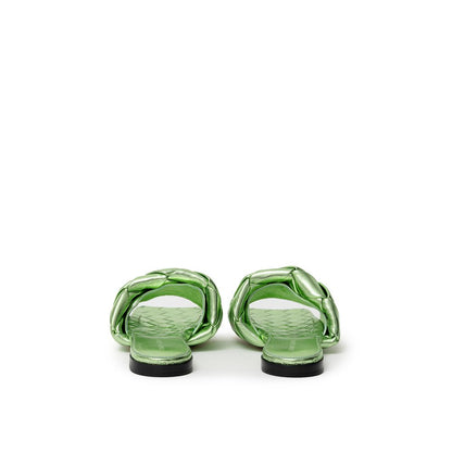 Green Leather Slipper