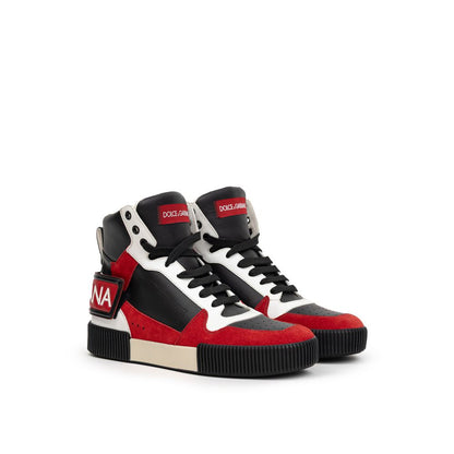 Bicolor Leather High Top