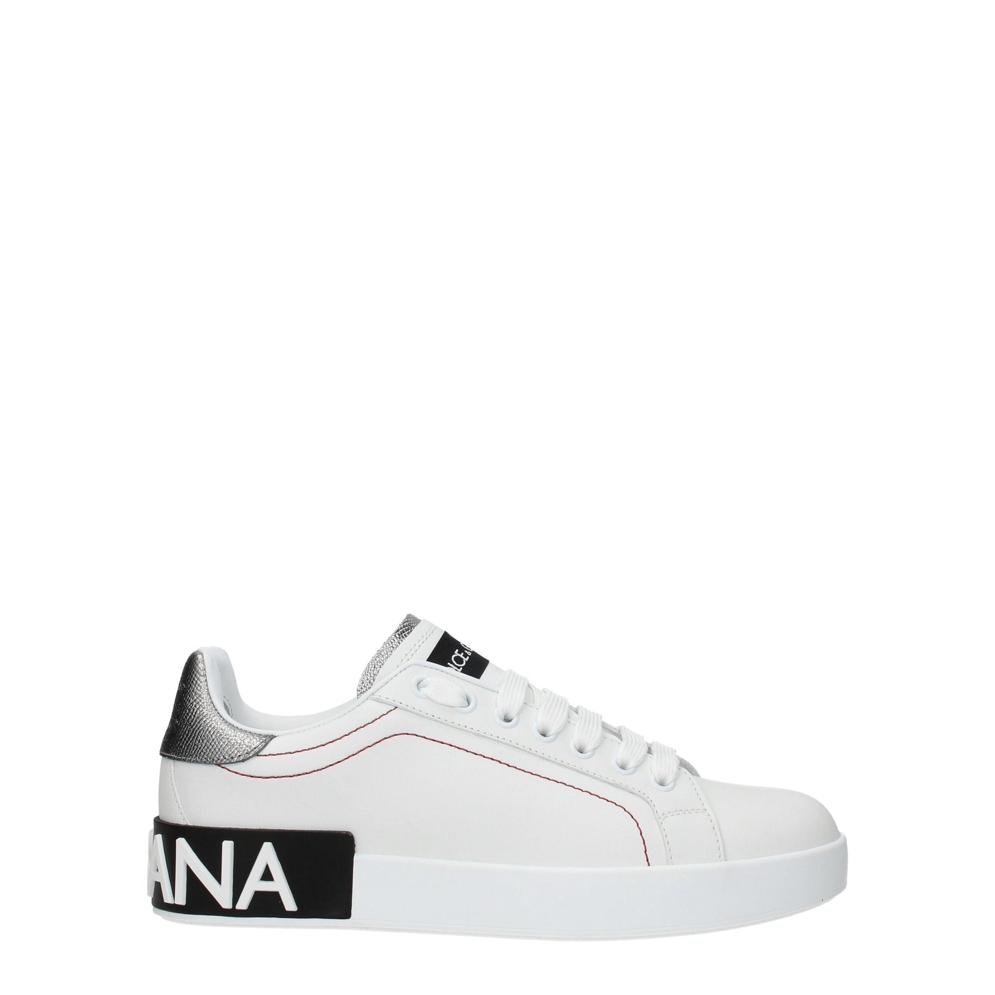 White Leather Low Top Sneakers