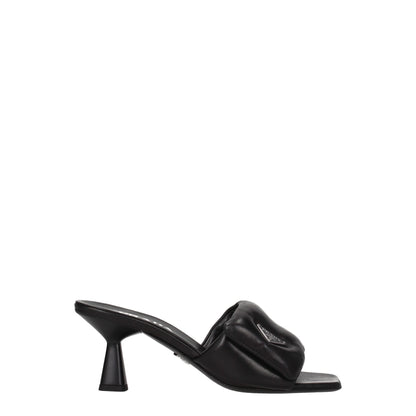Black Leather Platforms