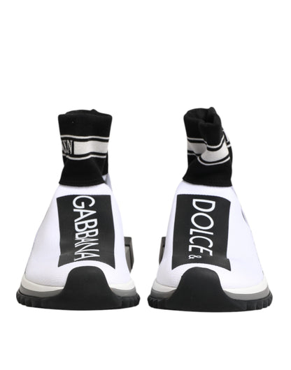 White Black Sorrento Socks Sneakers Shoes