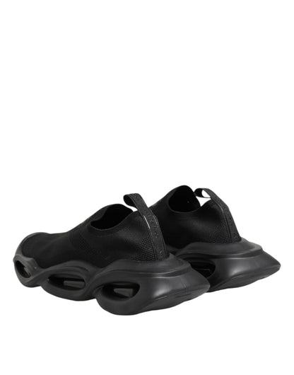 Black Slip On Wave Low Top Men Sneaker Shoes