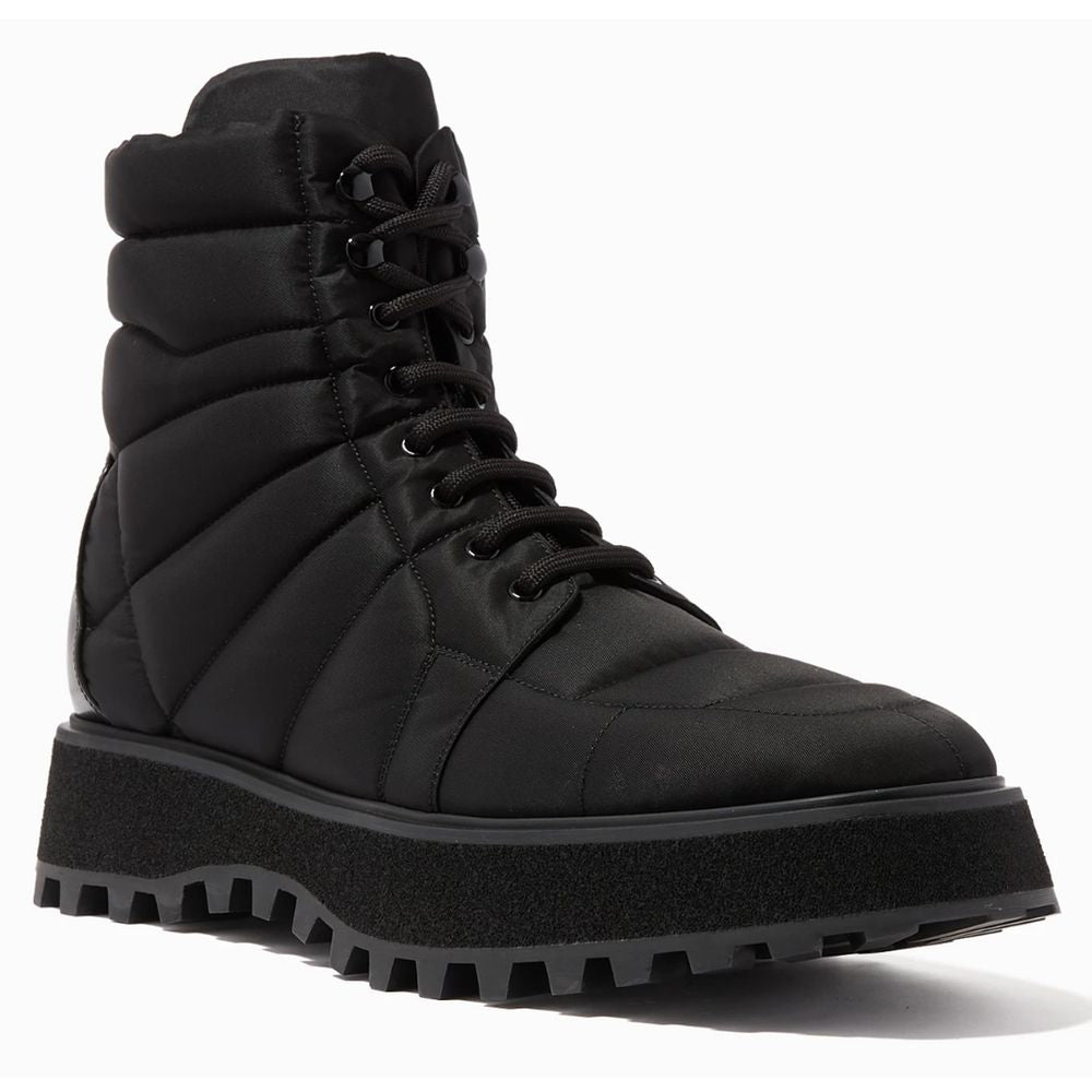 Black Nylon Men Boot