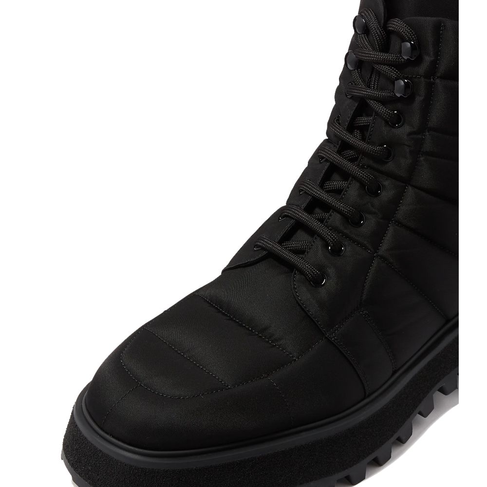 Black Nylon Men Boot