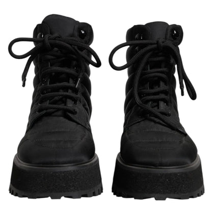 Black Nylon Men Boot