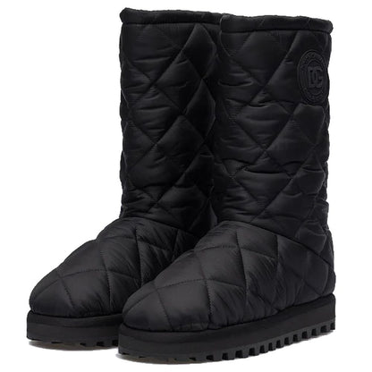 Black Nylon Men Boot