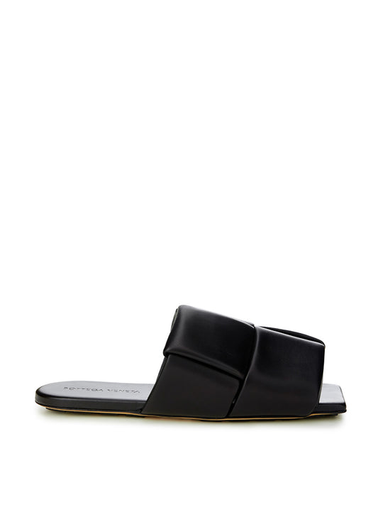 Elegant Black Leather Sandals
