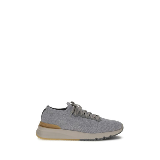 Gray Rubber Athletic Sneakers