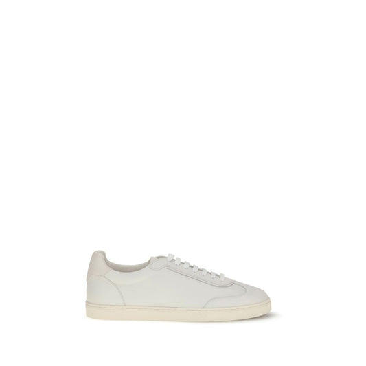 White Rubber Low Top Sneakers