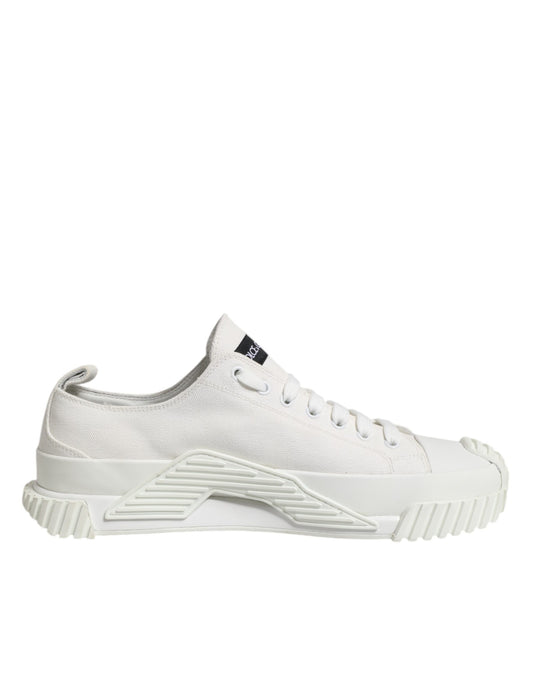 White Logo Graffiti Low Top Sneakers Shoes