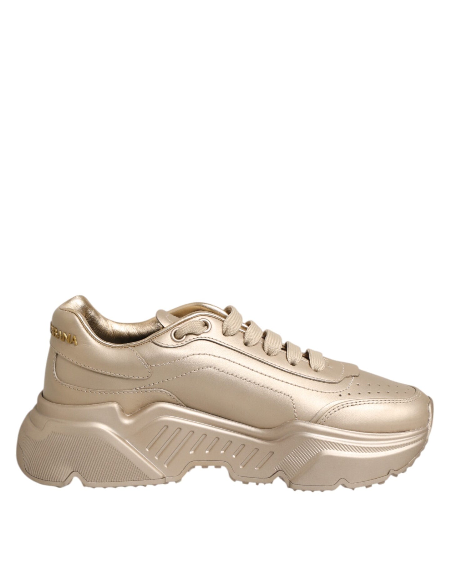 Gold Leather Daymaster Women Sneaker Shoes