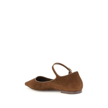 Brown Goatskin Ballet Flats