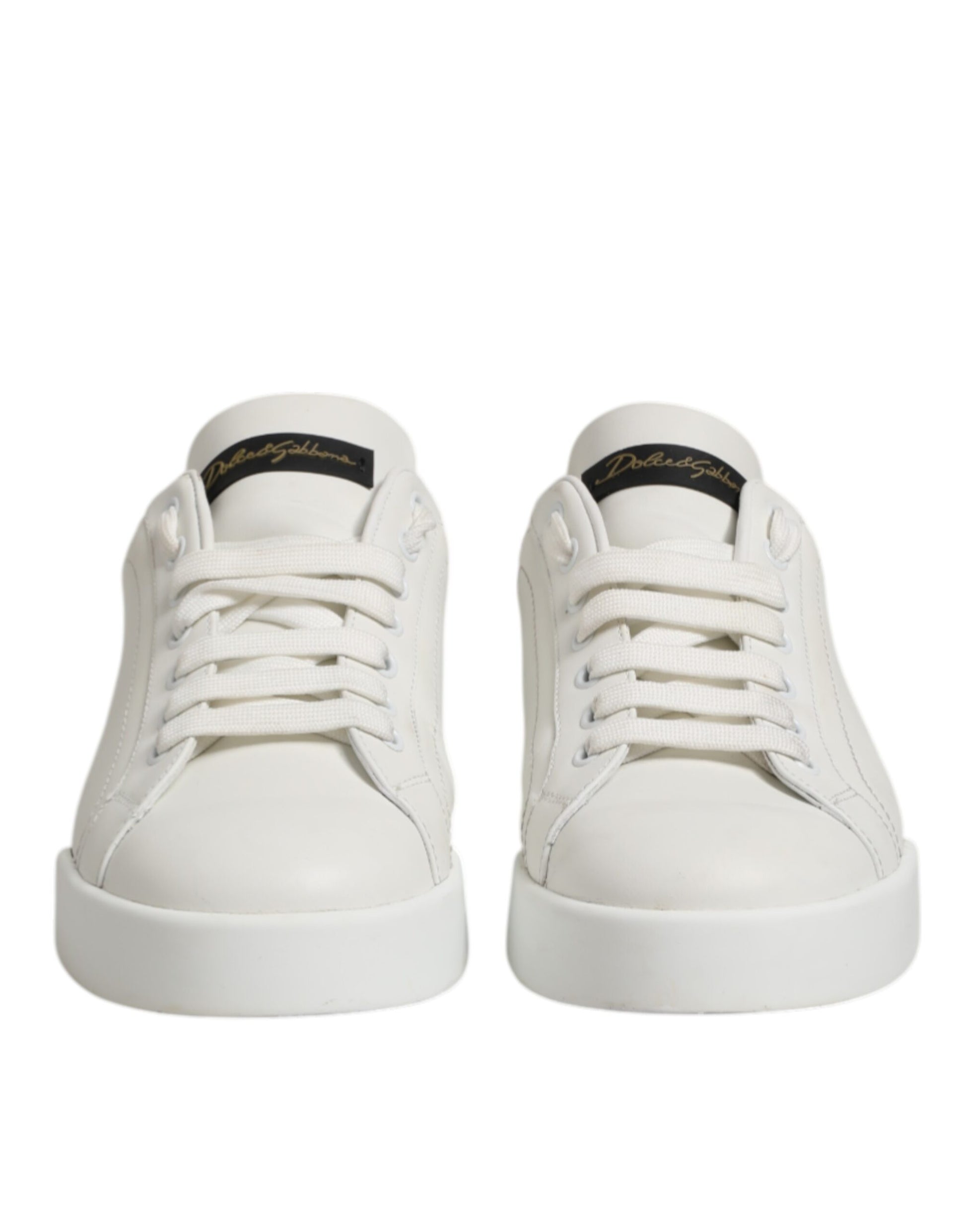 White Black Leather Low Top Men Sneakers Shoes