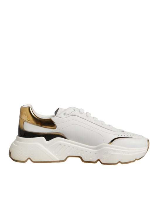 White Gold Daymaster Low Top Sneakers Shoes