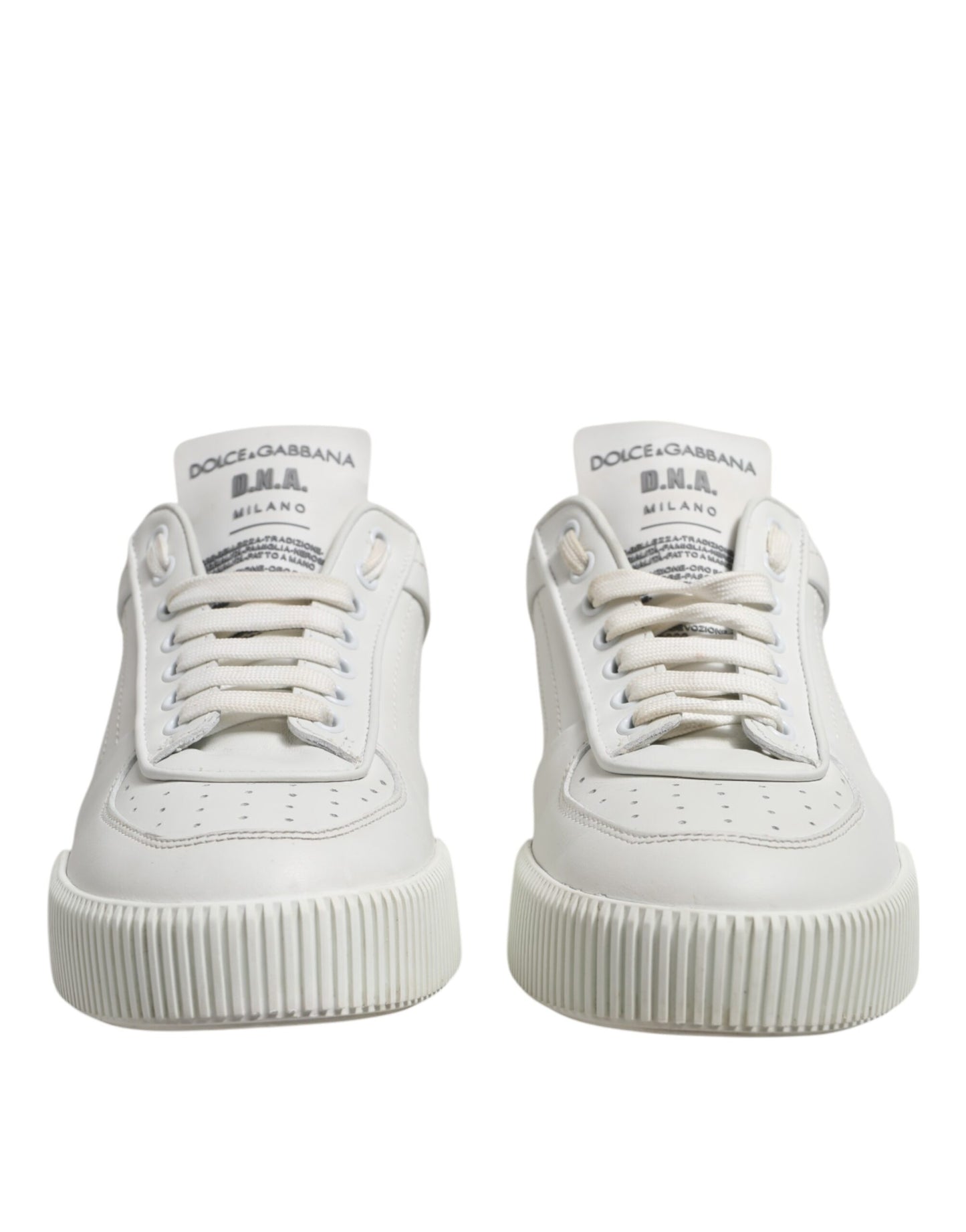 White Leather MIAMI Low Top Sneakers Shoes