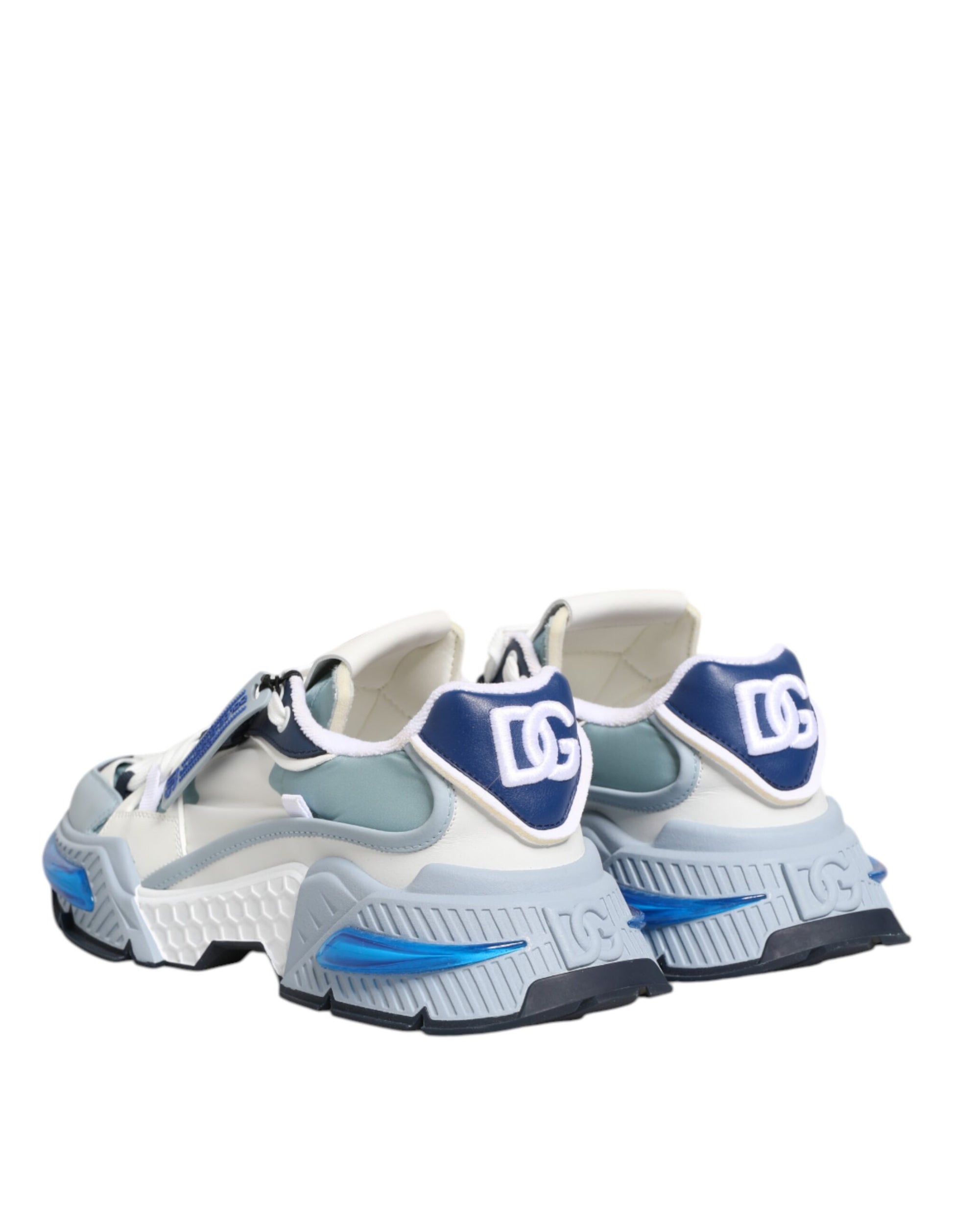 White Blue Nylon Airmaster Sneakers Shoes