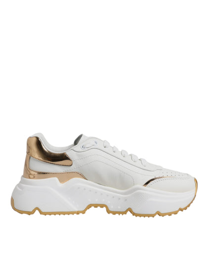 White Gold Daymaster Low Top Sneakers Shoes