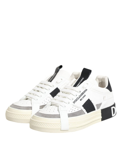 White Leather Custom 2.Zero Sneakers Shoes