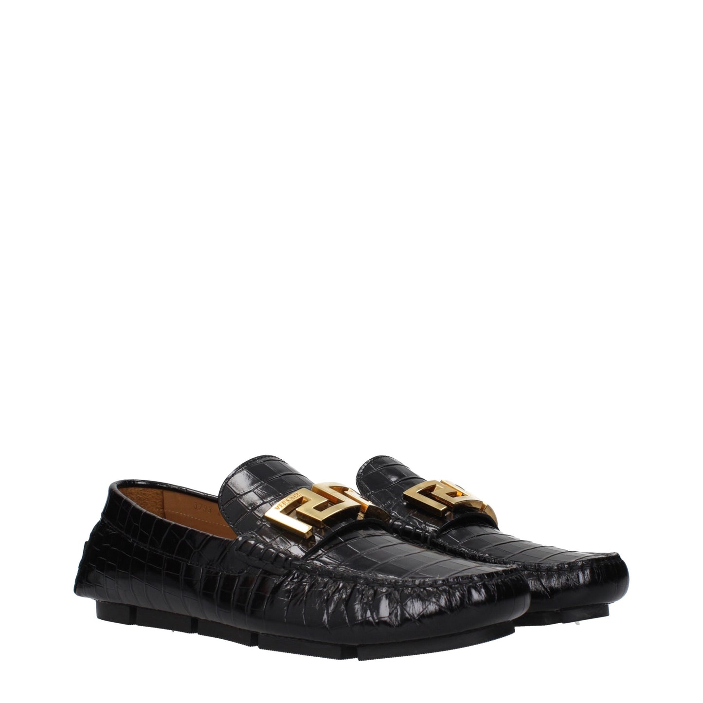 Black Leather Slip-On Loafers