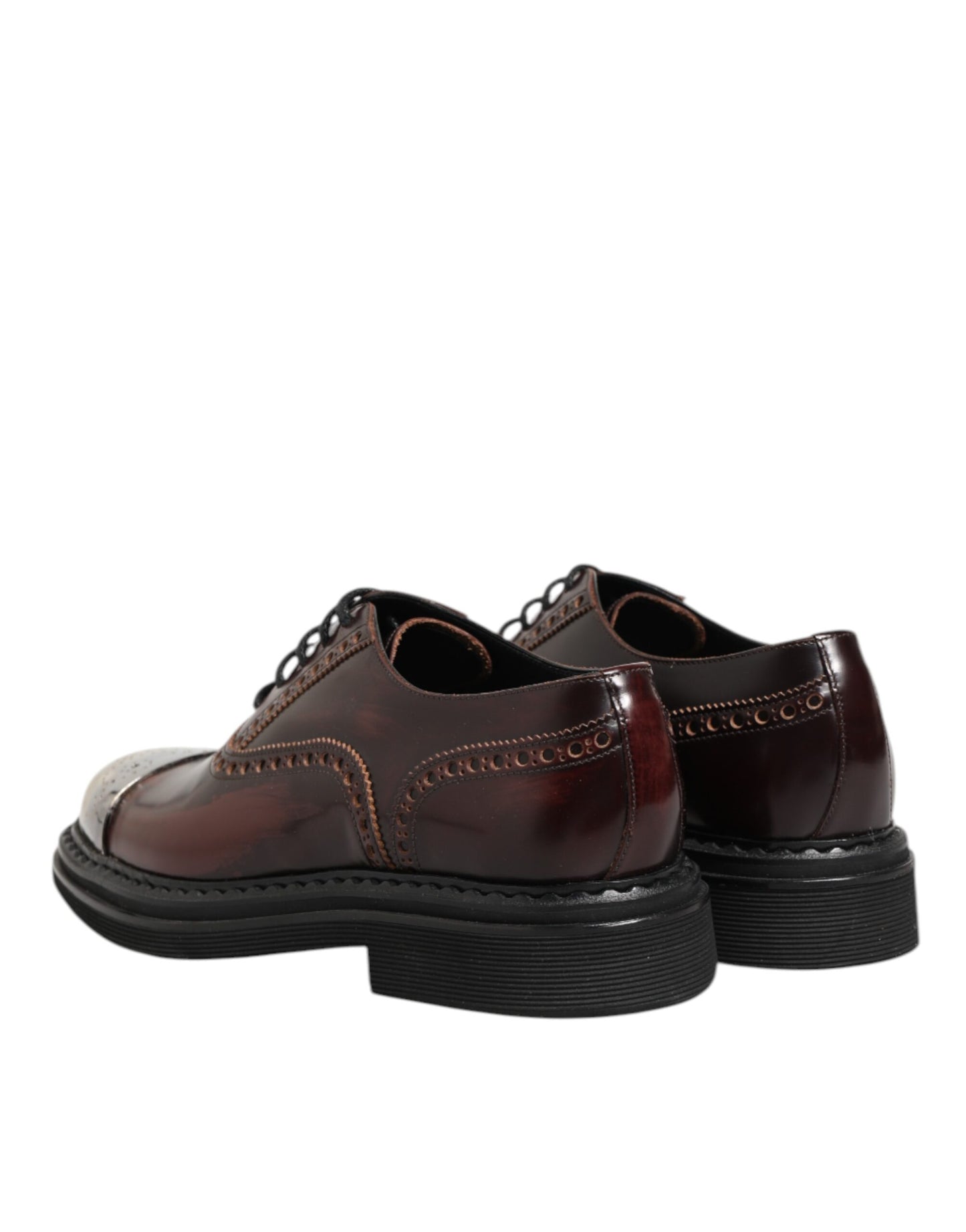 Brown Leather Lace Up Dress Men Oxford Shoes