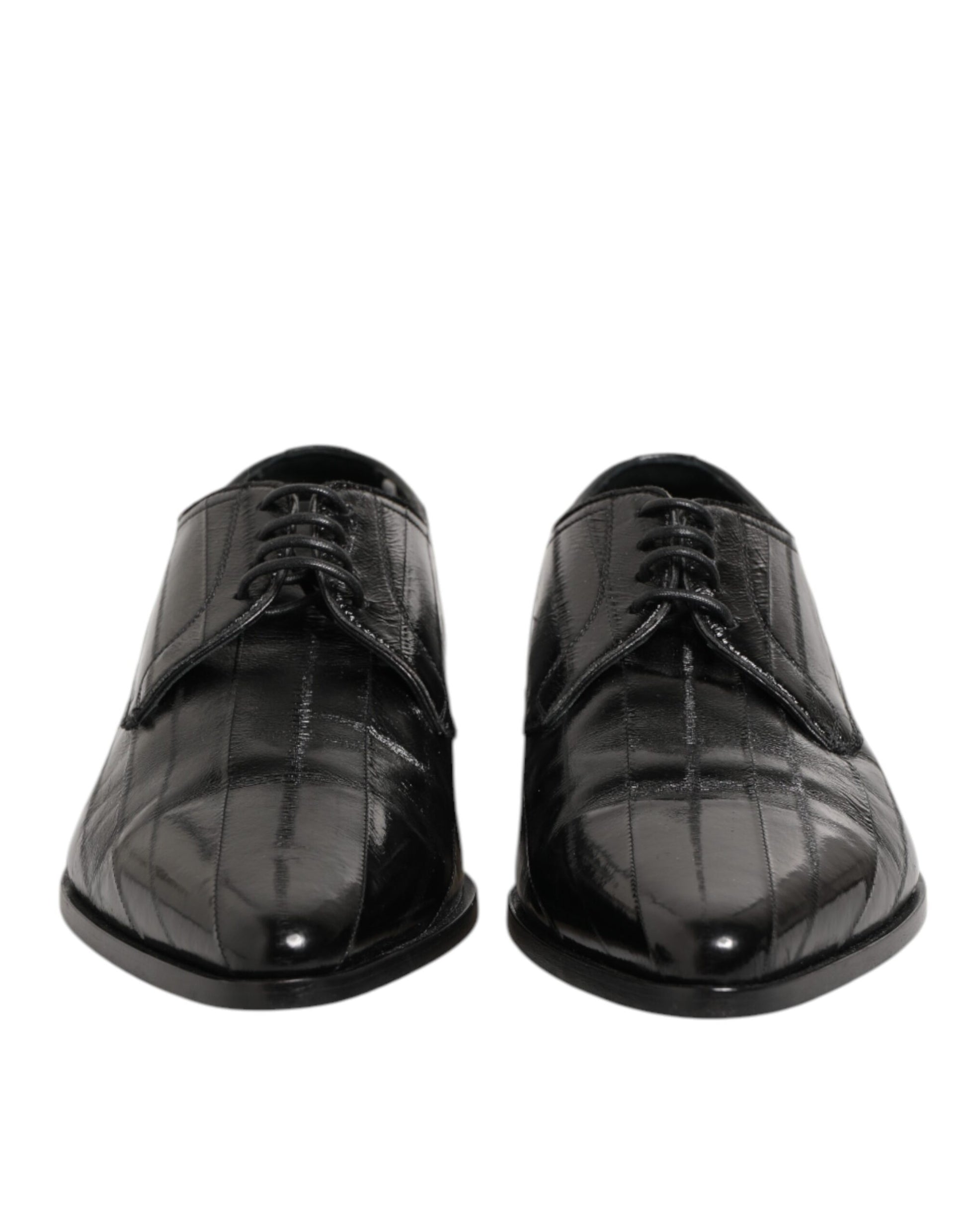 Black Leather Lace Up Derby Formal Dress Shoes