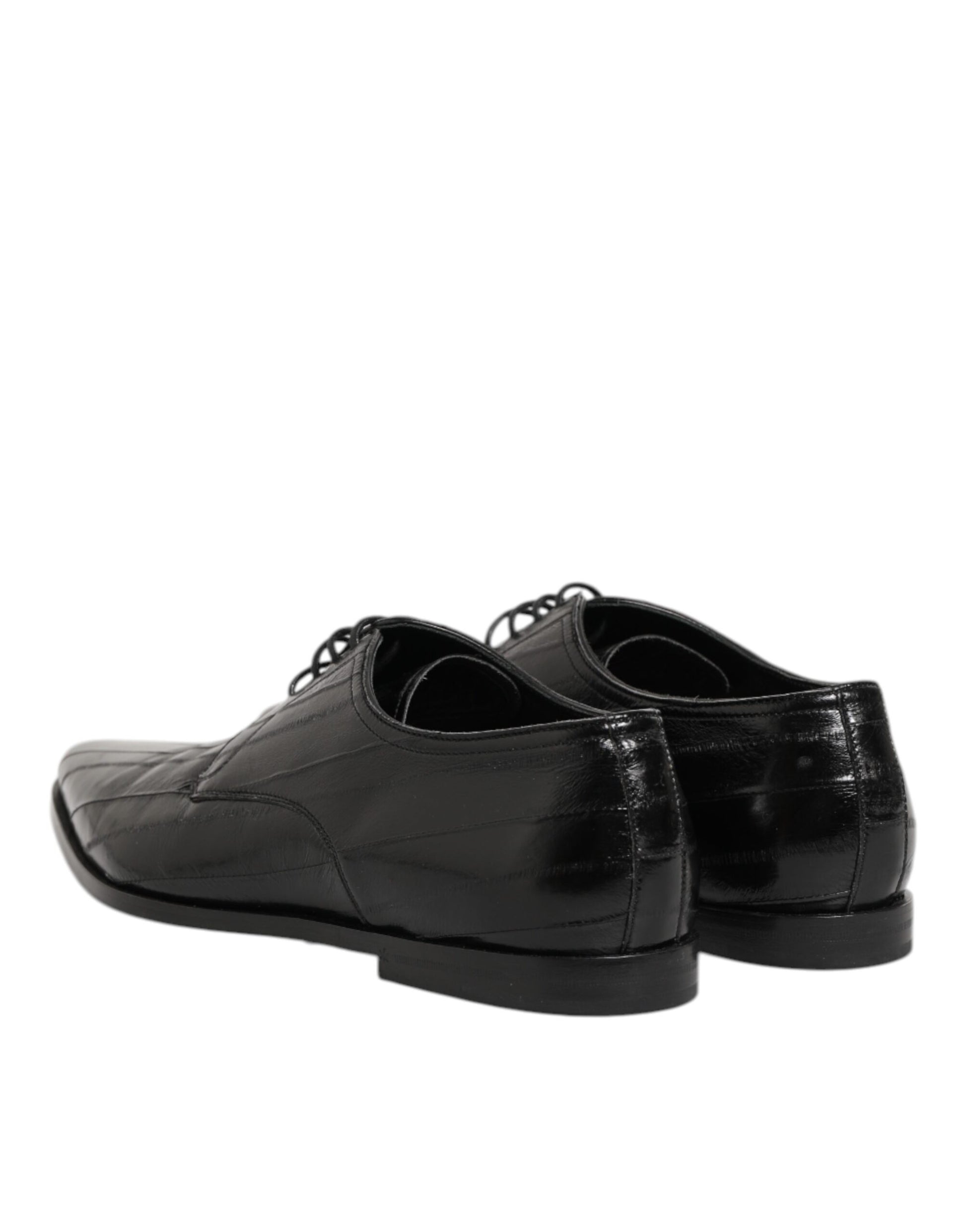 Black Leather Lace Up Derby Formal Dress Shoes