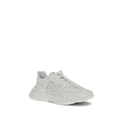 White Polyamide Athletic Sneakers