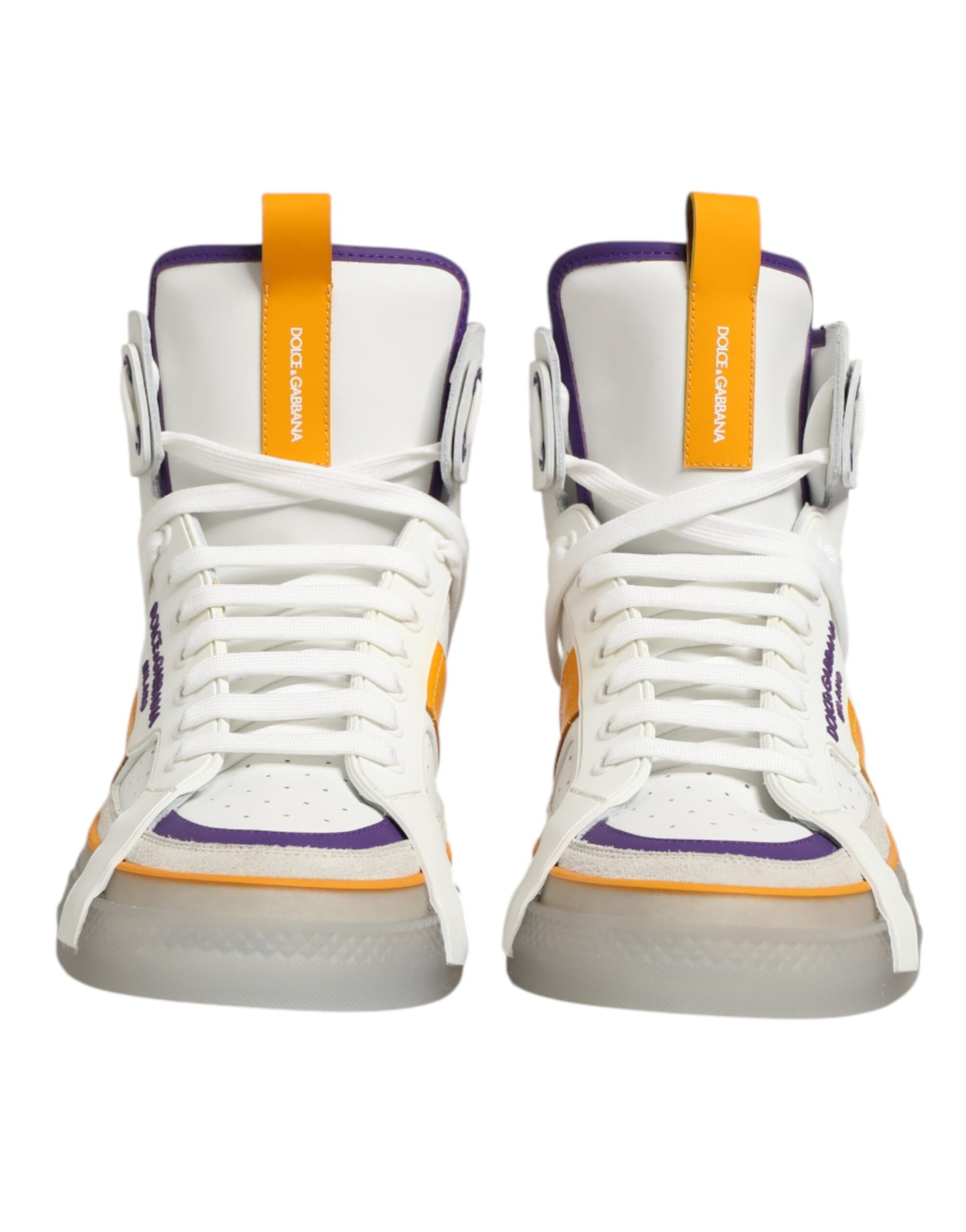 Multicolor Leather High Top Men Sneakers Shoes