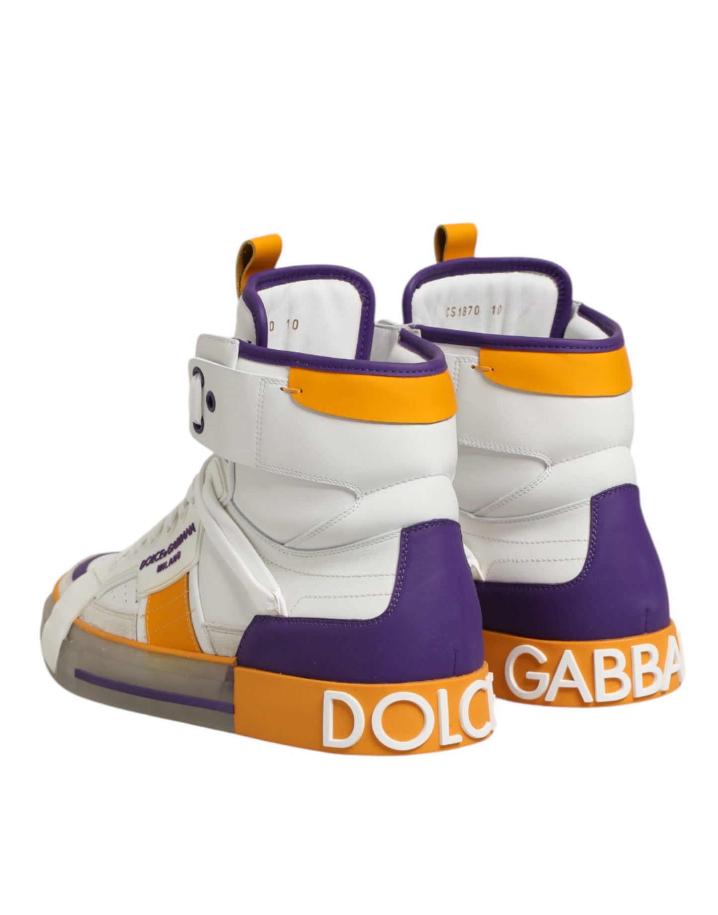 Multicolor Leather High Top Men Sneakers Shoes