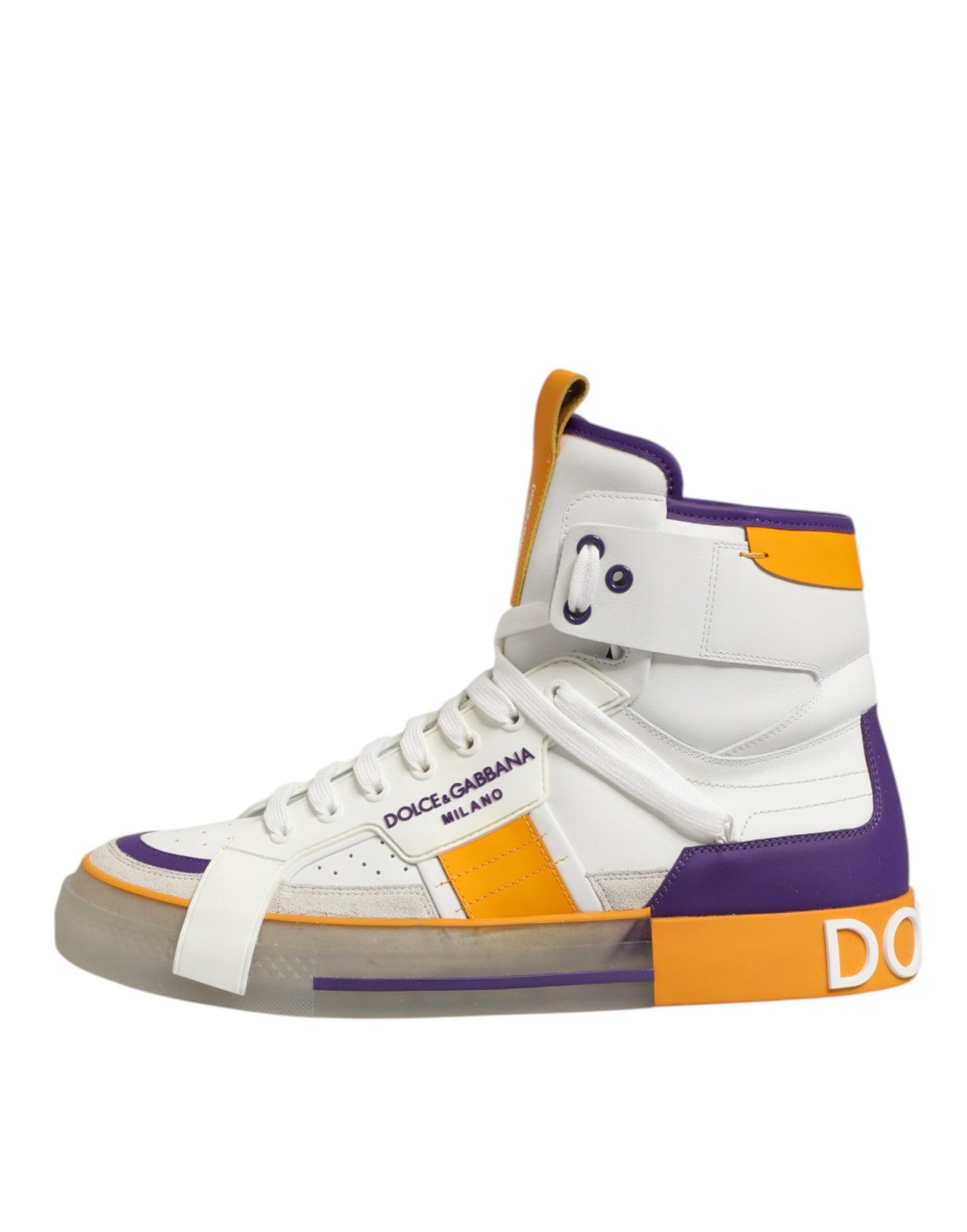 Multicolor Leather High Top Men Sneakers Shoes