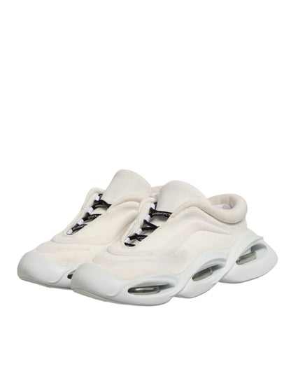 White Lace Up Wave Low Top Men Sneaker Shoes