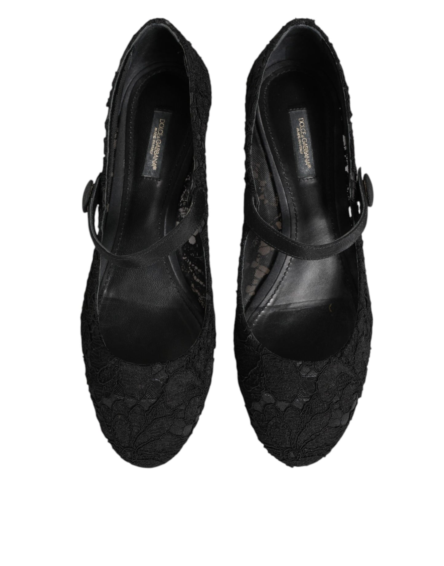 Black Vally Taormina Floral Lace Pumps Shoes