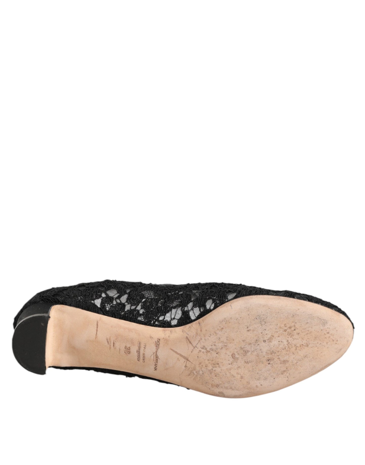 Black Vally Taormina Floral Lace Pumps Shoes