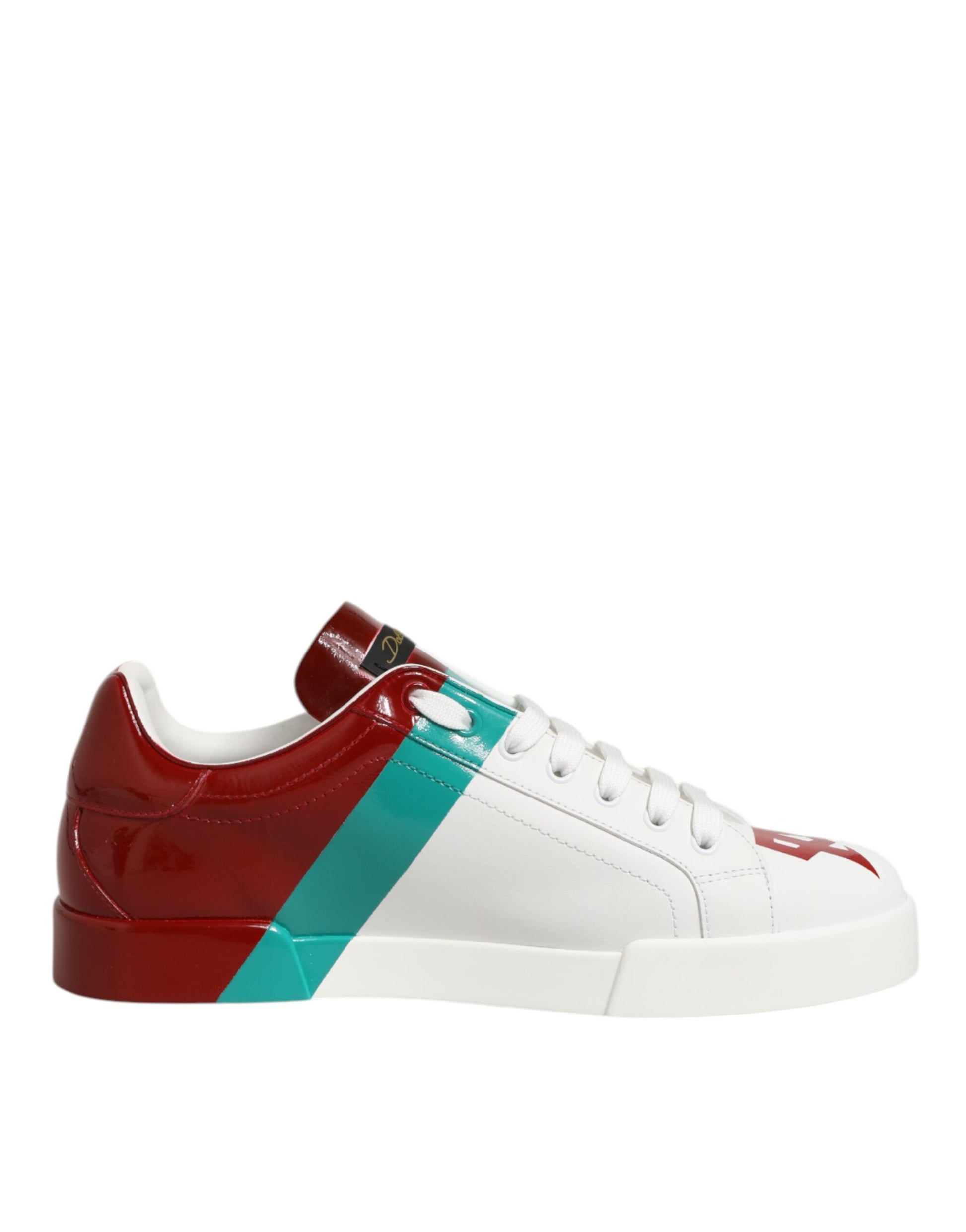 Multicolor Leather Logo Low Top Sneakers Shoes