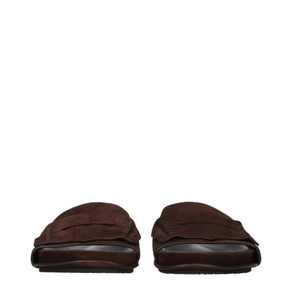 Brown Leather Slippers