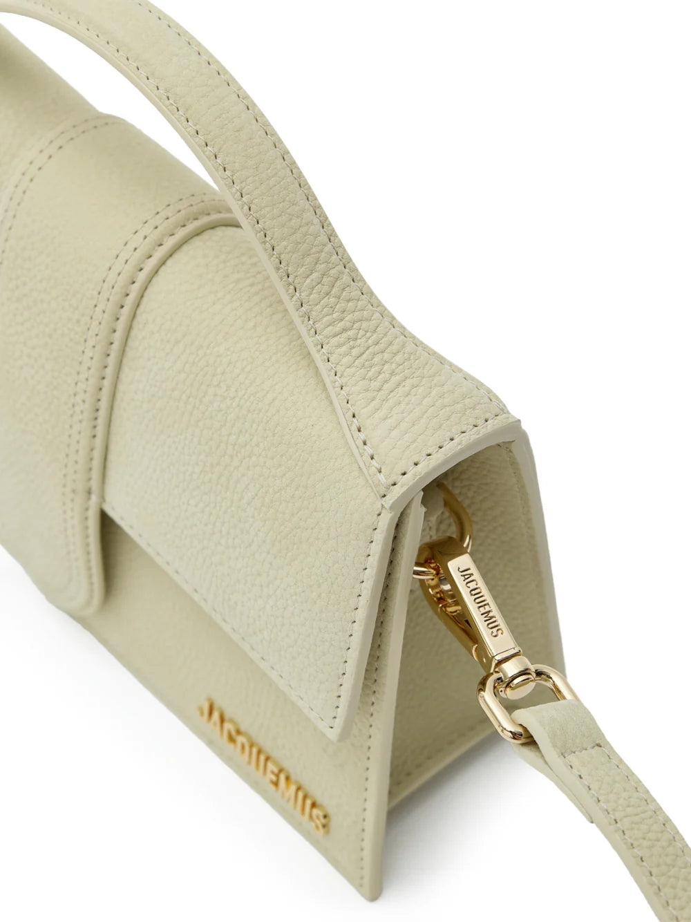 Beige Textured Le Grand Bambino Bag
