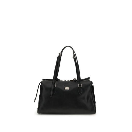Black Calf Leather Bos Taurus Shoulder Bag