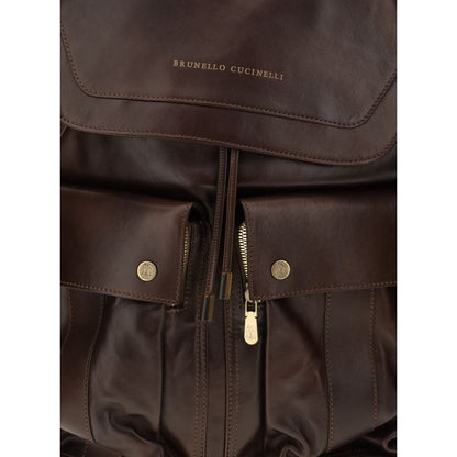 Brown Calf Leather Bos Taurus Backpack