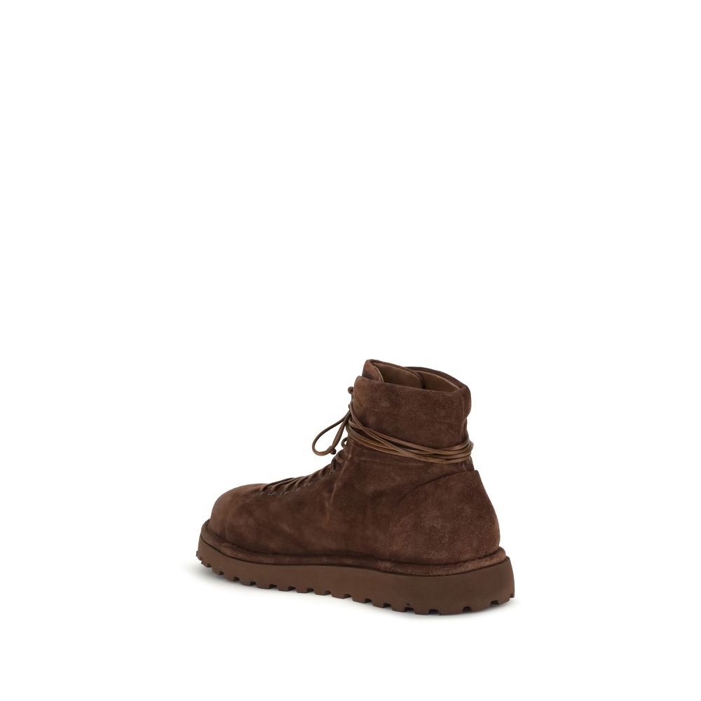 Brown Calf Leather Bos Taurus Lace-Up Boots