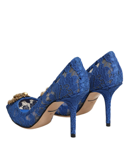 Blue Taormina Lace DEVOTION Pumps Shoes \