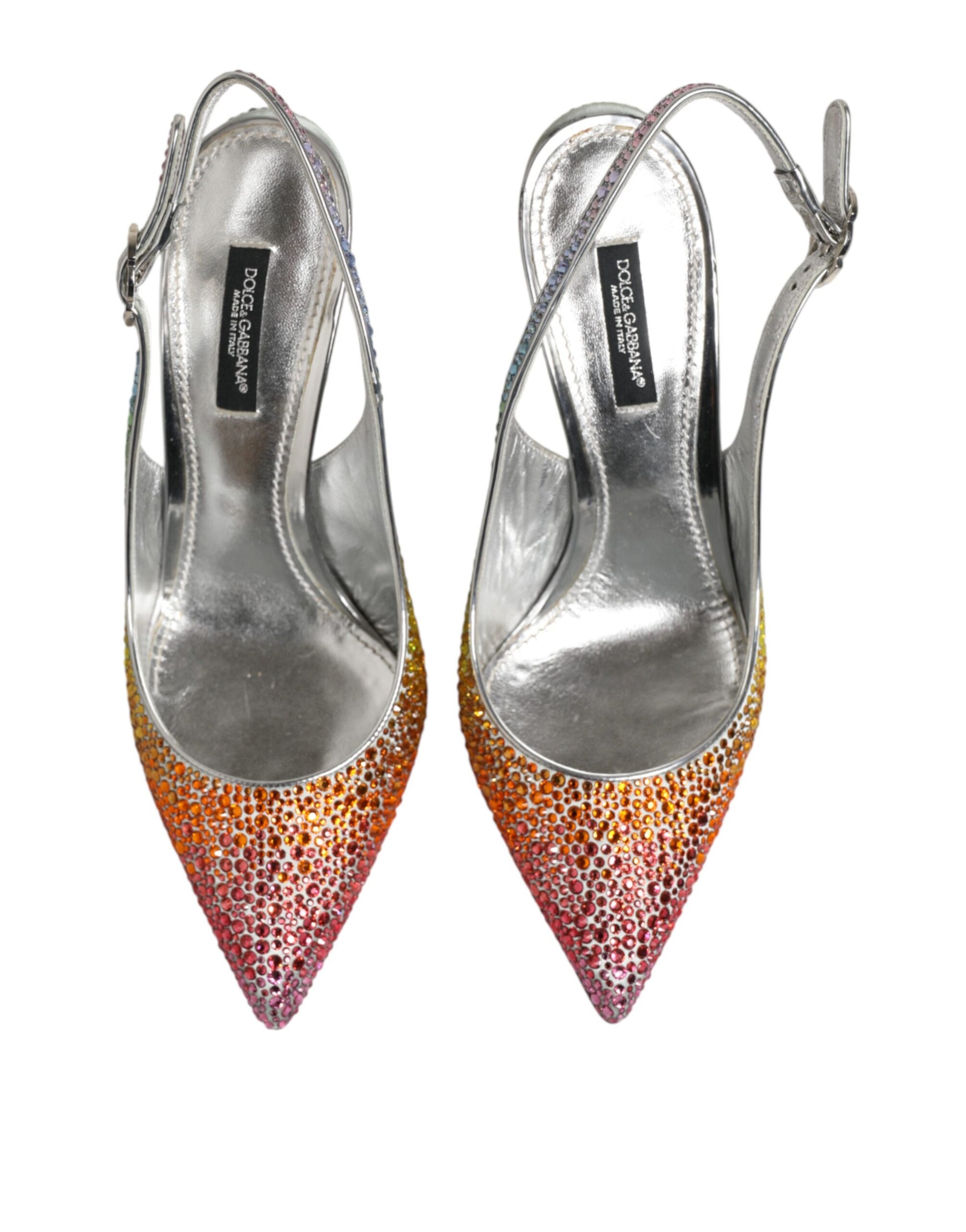 Multicolor Sequin Slingback Pumps Shoes