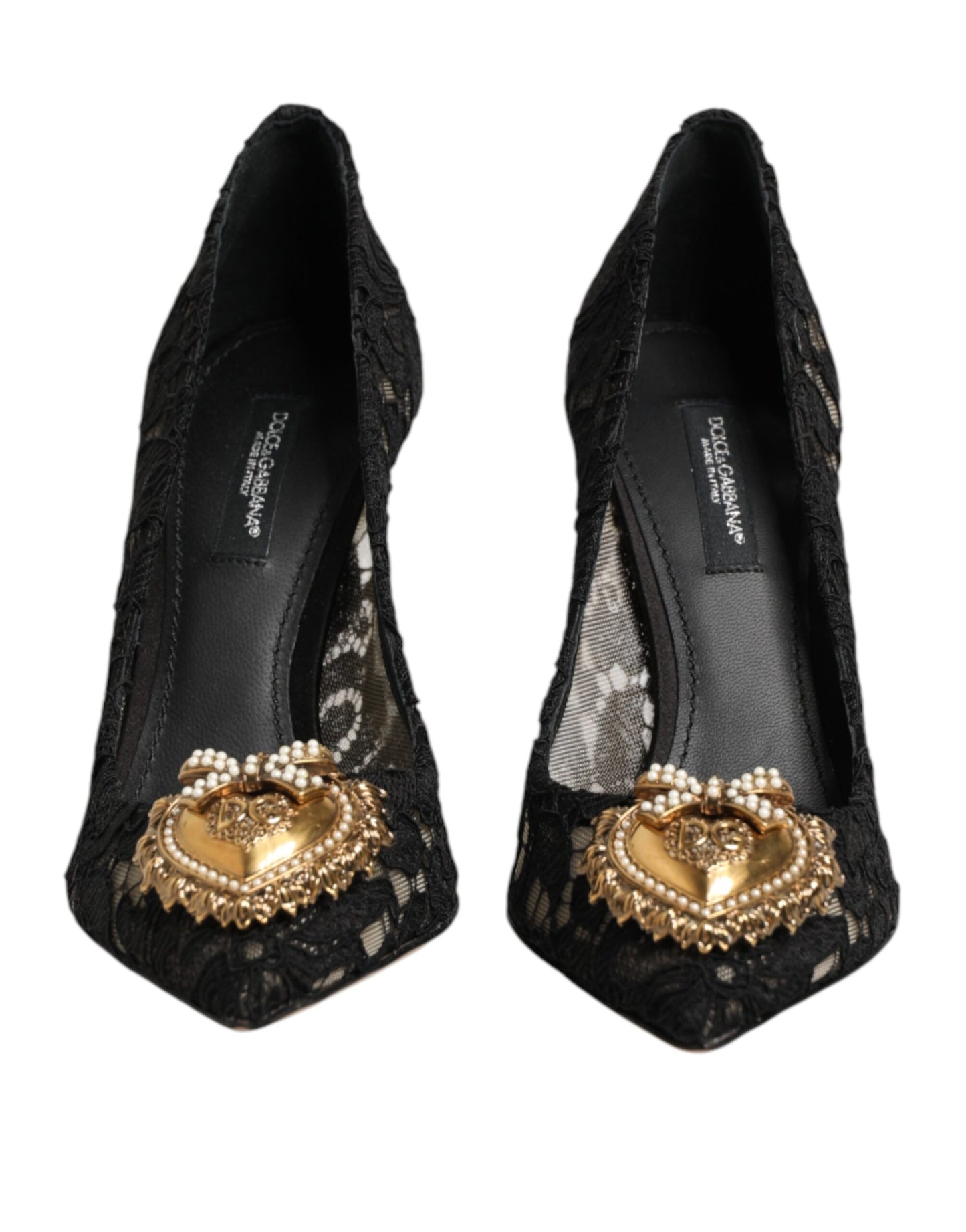 Black Taormina Lace DEVOTION Pumps Shoes