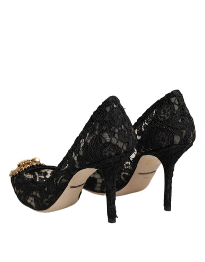 Black Taormina Lace DEVOTION Pumps Shoes