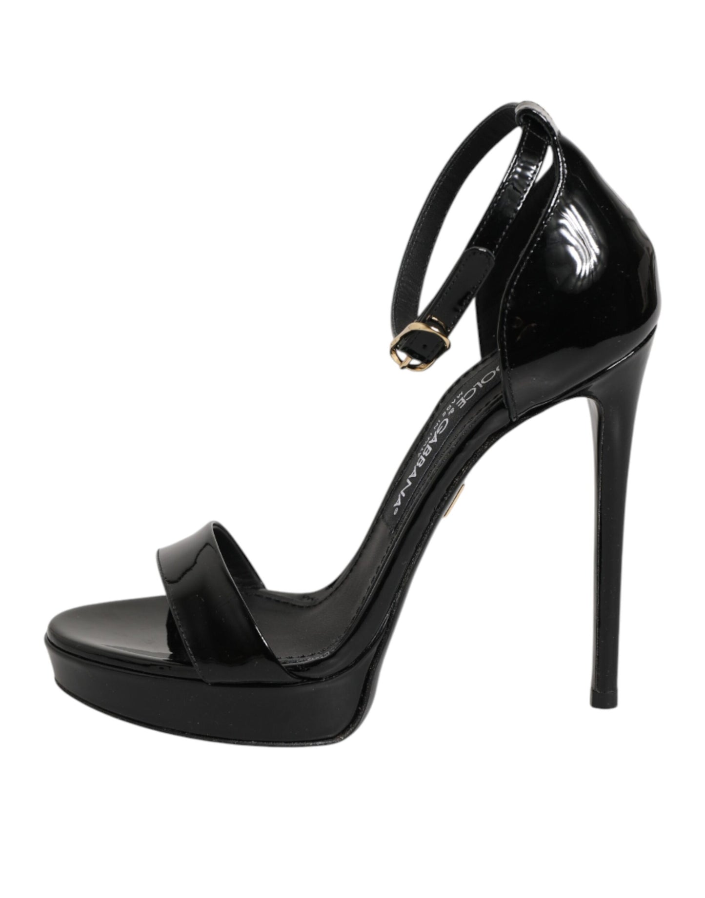 Black Leather Platform Keira Sandals Shoes