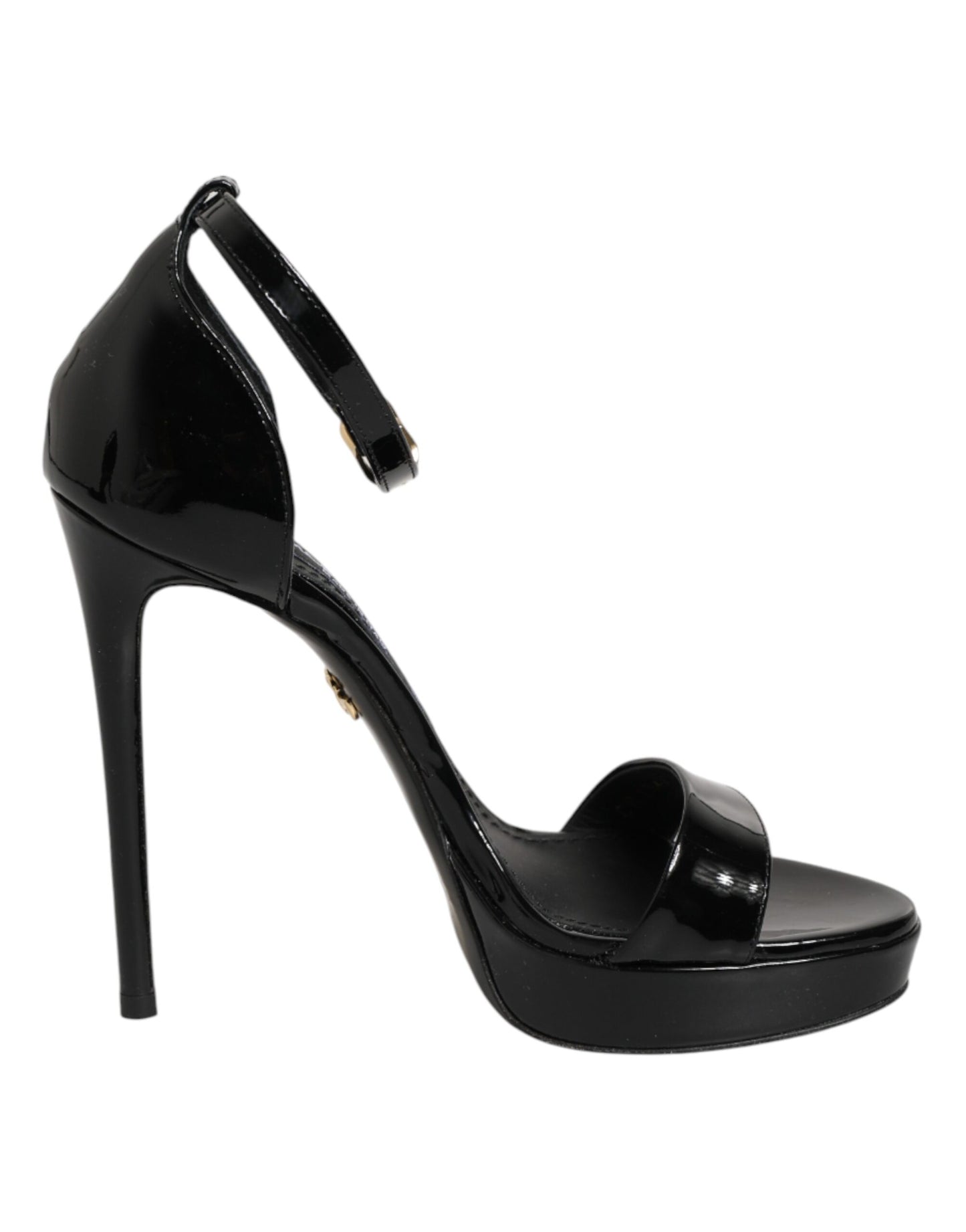 Black Leather Platform Keira Sandals Shoes