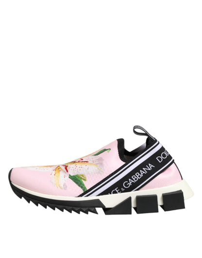 Pink Floral Sorrento Low Top Sneakers Shoes